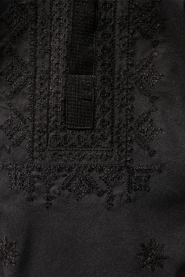 'Black' Embroidered Kurta Pajama